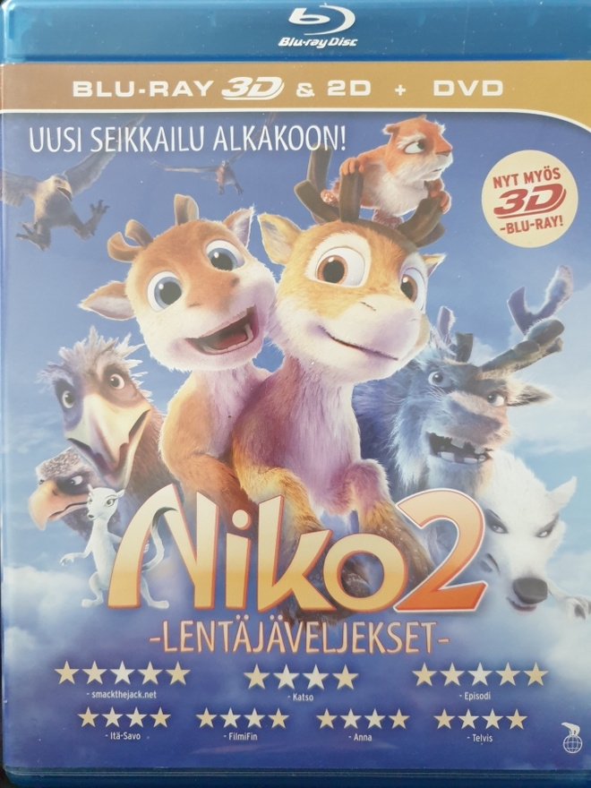 NIKO 2 - LENTÄJÄVELJEKSET BLU-RAY 3D + DVD