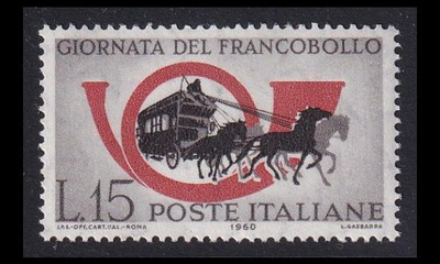 Italia 1080 ** Postimerkin päivä (1960)