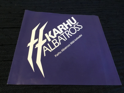 Bongo Rock Albatrossi Karhu mainoslevy sinkku rare!