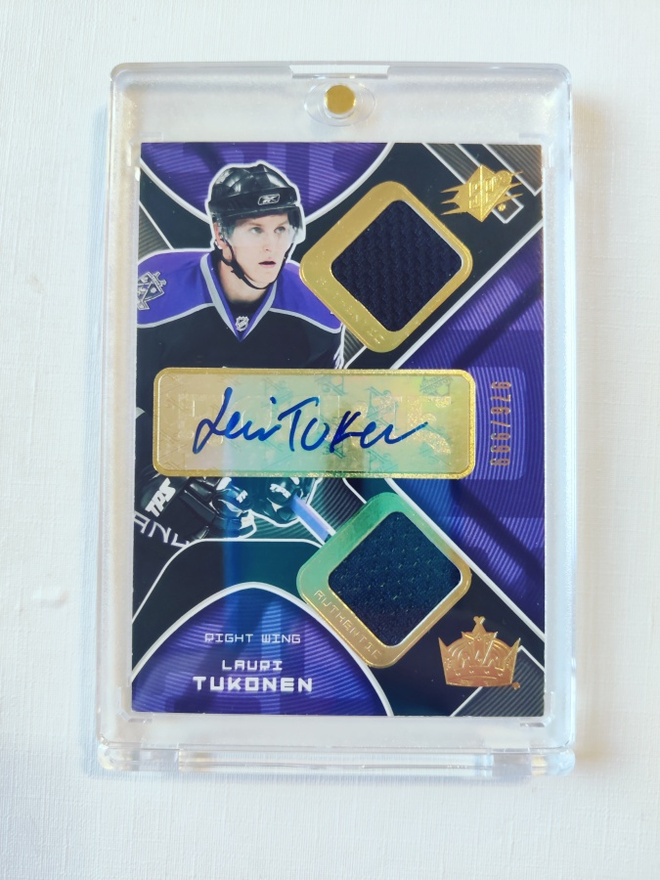 Lauri Tukonen - 07-08 SPx Rookie Auto Jersey /999