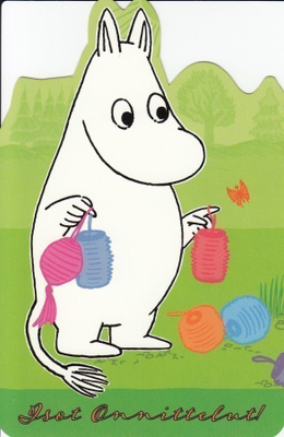 Muumit Muumipeikko ja paperilyhdyt (muotoonleik. kortti)