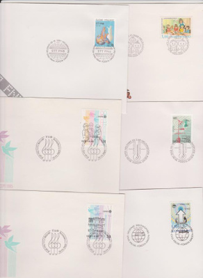 FDC kuoria 1985-1988 6 kpl