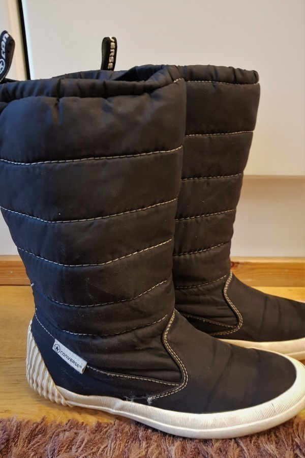 Mustat Converse tekstiili Saappaat / Boots  - koko 37,5
