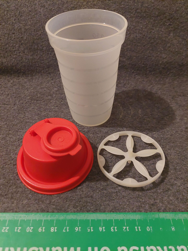 TUPPERWARE mini pikasekoitin 250 mm punainen tai sininen