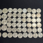 Erä hopeisia 25p ja 50p kolikoita - pikkukuva 3
