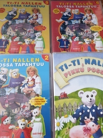 TI-TI NALLE DVDT 4 kpl. Uusia