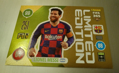 2021 Panini FIFA 365 Lionel Messi Limited Edition