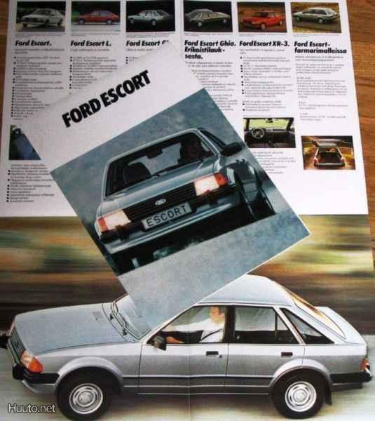 1981 Ford Escort esite - KUIN UUSI - suomalainen
