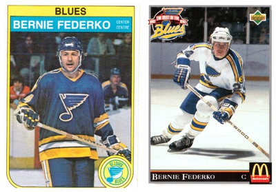 2 x Legenda BERNIE FEDERKO St. Louis Blues