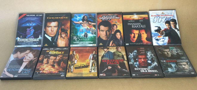 Pierce Brosnan -leffoja 12 kpl DVD