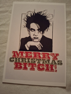 THE CURE --- Xmas postikortti--- 9.5cm x 13.5cm