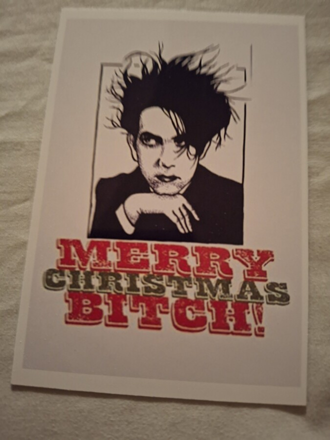 THE CURE --- Xmas postikortti--- 9.5cm x 13.5cm