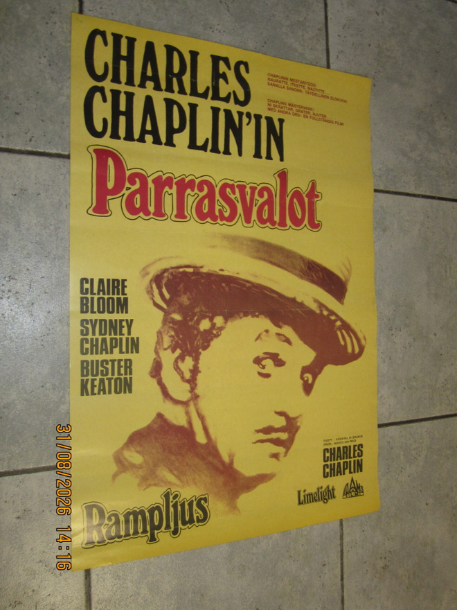 Charles Chaplin: Parrasvalot - elokuvajuliste (1980-luku)