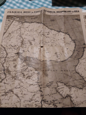 ITÄ-KARJALA, INKERI JA KUOLA KARTTA