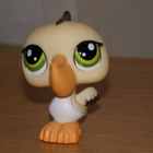 LITTLEST PET SHOP beige-ruskea PELIKAANI. LINTU #1350 - pikkukuva 1