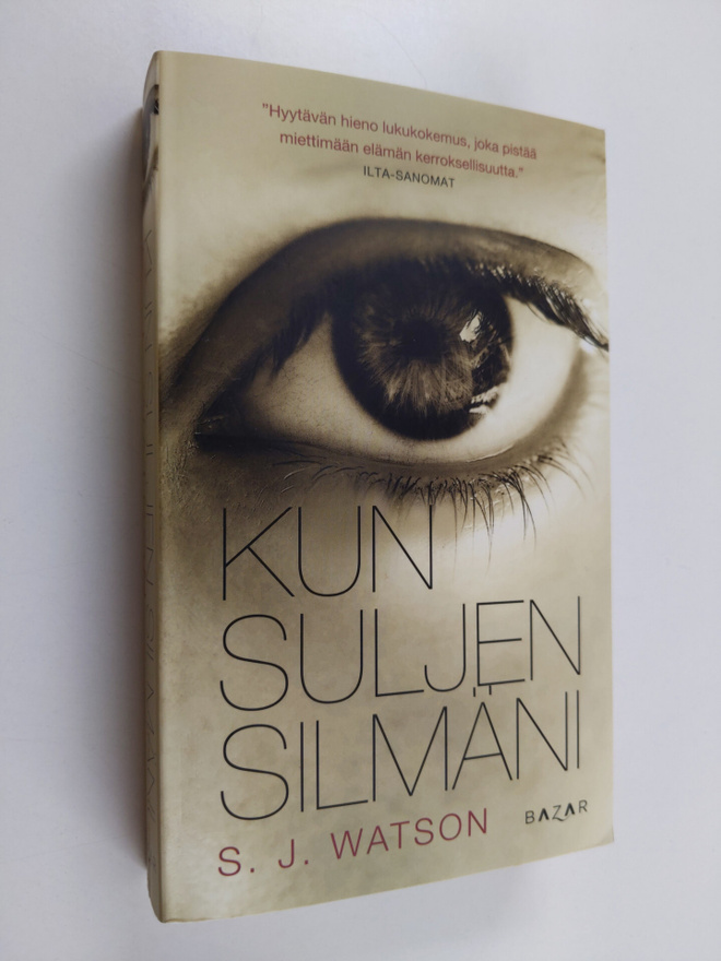 S. J. Watson : Kun suljen silmäni