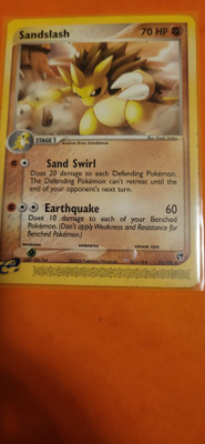 Sandslash (SS 21) EX Sandstorm RARE card