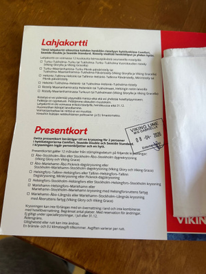 Viking Line -risteilylahjakortti hyvään hyttiin