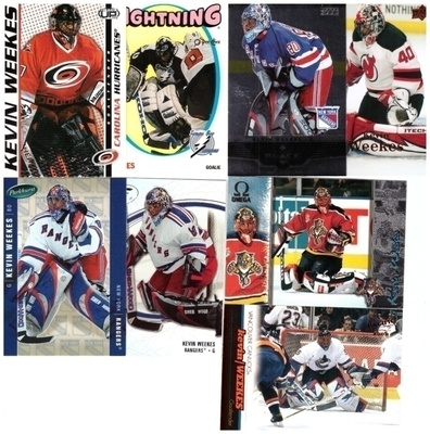 8 x Mv KEVIN WEEKES Hurricanes, Rangers, Canucks....