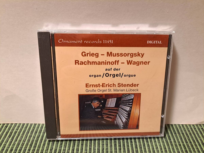 Grieg-Mussorgsky-Rachmaninoff-Wagner-E-E Stender,organ CD