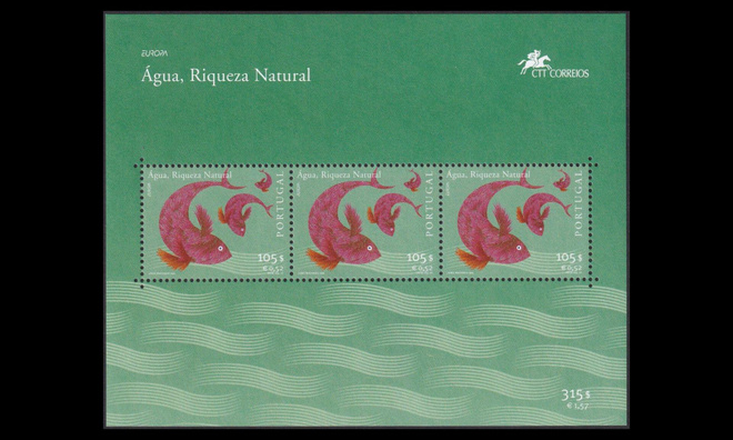 Portugali 2503BL168 ** Europa vesi (2001)