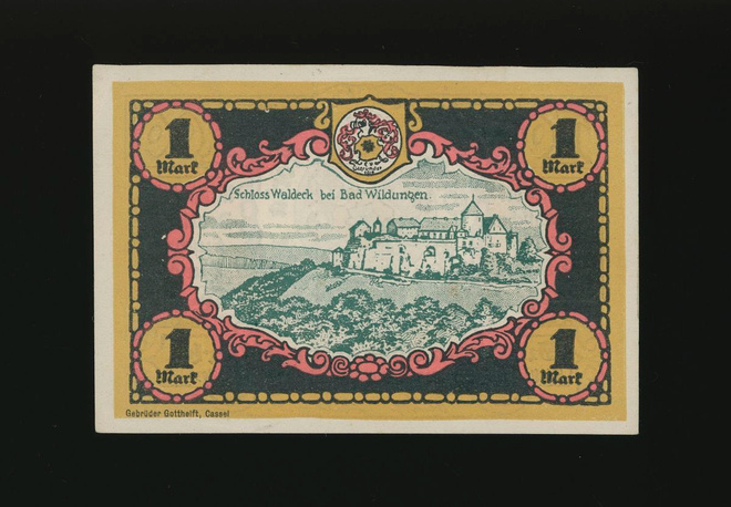 Saksa Notgeld 1 Mark, Bad Wildungen 1921