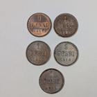 1penniä 1898,1911,12,14,15 - pikkukuva 1