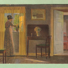 Vanha postikortti: Alfred Brogen maalaus - pikkukuva 1