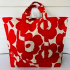 Marimekko Pieni Unikko Peruskassi, punainen/beige, uusi - pikkukuva 2