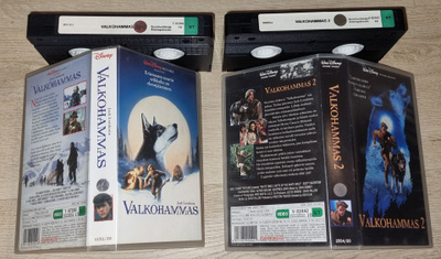 VHS Valkohammas 1+2 Disney FI
