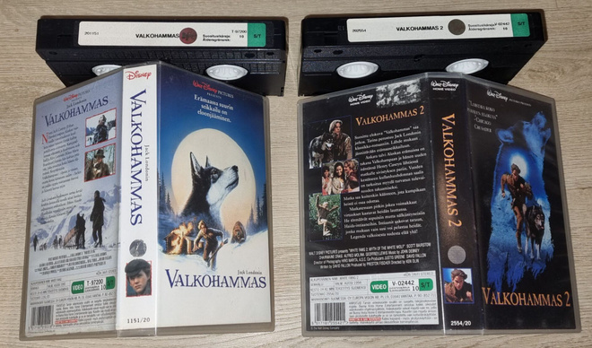 VHS Valkohammas 1+2 Disney FI