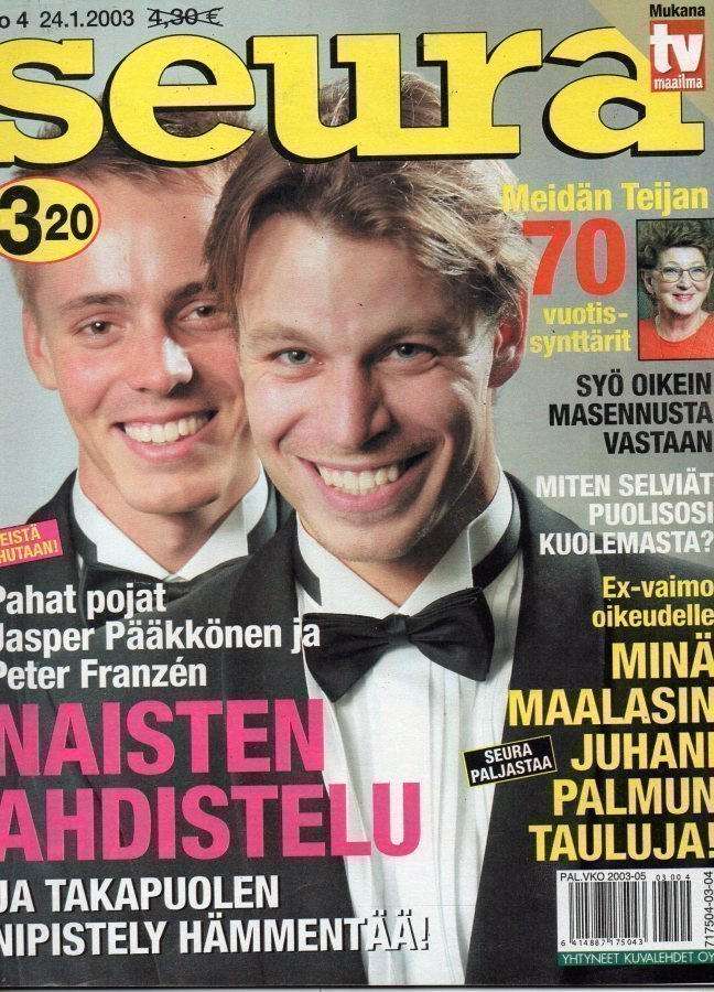 Seura n:o 4 2003 Pahat pojat. Teija Sopanen. Juhani & Marjo.