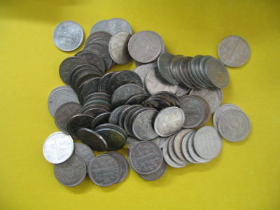 1 markka kolikot 100 kpl - 1969-1992
