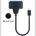2,5/3,5" SATA - USB C -kovalevyadapteri + virtalähde #29367 - pikkukuva 4