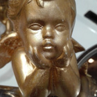 ISOHKO KIPSINEN ENKELI KORISTE-ESINE - pikkukuva 1
