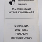 Pirkkalan sotaveteraanit ry. 25 vuotta - pikkukuva 2