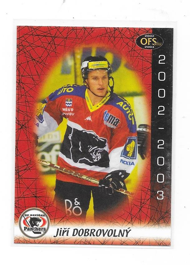 2002-03 OFS #303 Jiri Dobrovolny Havirov ex HERMES