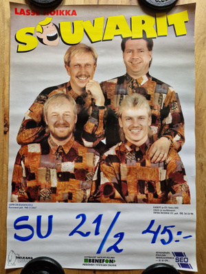 Lasse Hoikka Souvarit Keikkajuliste 60 x 42 cm