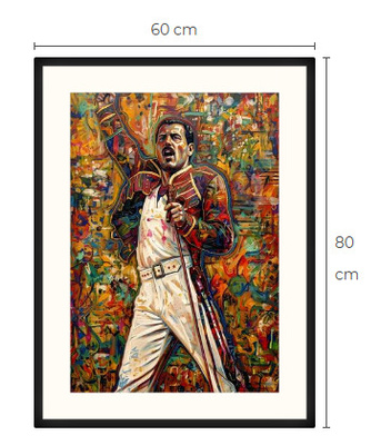 Uusi Freddie Mercury Queen art print taulu 60 cm x 80 cm