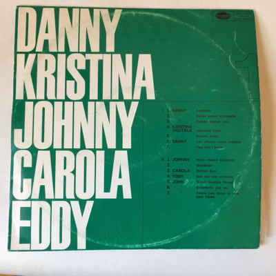 Danny Kristina Johnny Carola Eddy LP vuodelta 1967