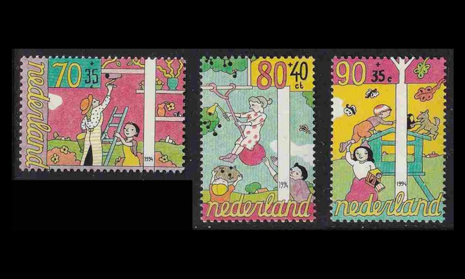 Alankomaat 1525-7C ** Voor het Kind (14:12¾) (1994)