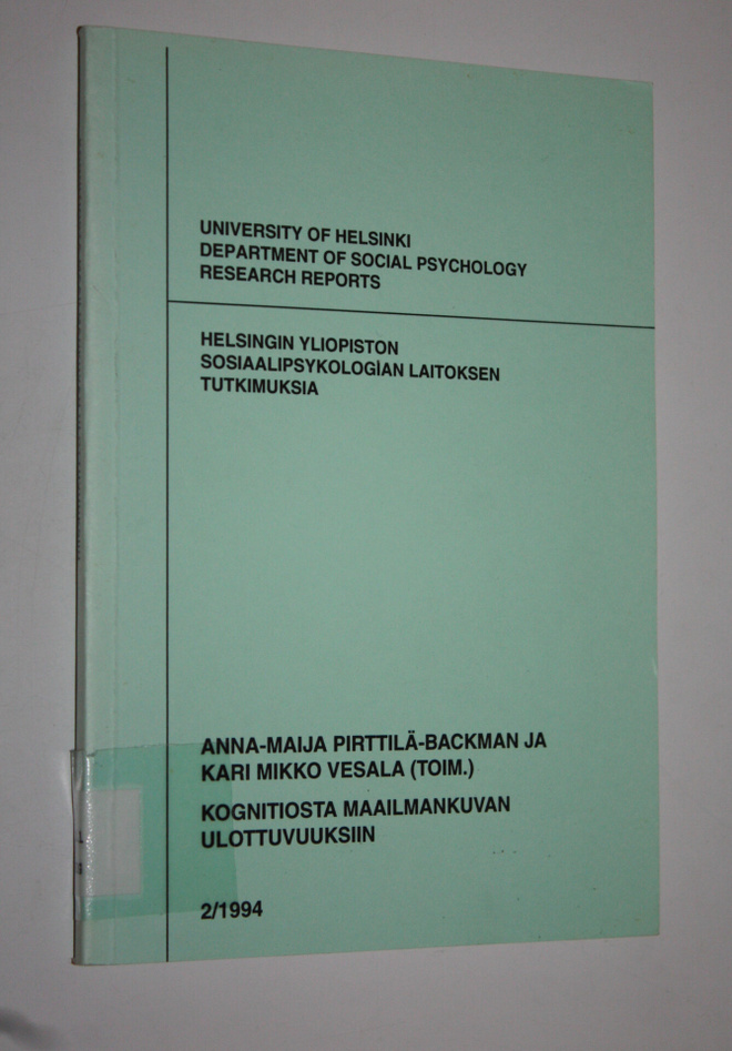 Anna-Maija ym. Pirttilä-Backman : Kognitiosta maailmankuv...