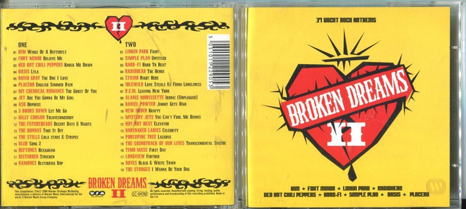BROKEN DREAMS II . 2 CD-LEVYÄ . KOKOELMA 37 UNCUT ROCK ANTHE