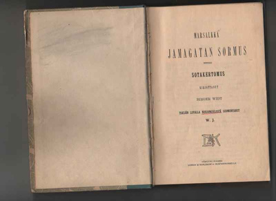 Widt, Birger: Marsalkka Jamagatan sormus+ jatko-osa,1905,sid