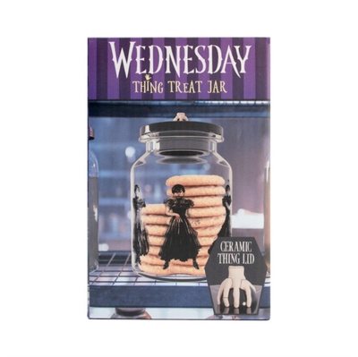 WEDNESDAY THING TREAT JAR (29 496) lasipurkki, ceramic kansi