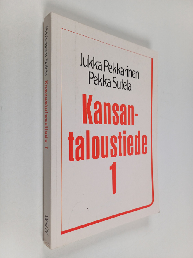 Jukka Pekkarinen : Kansantaloustiede 1