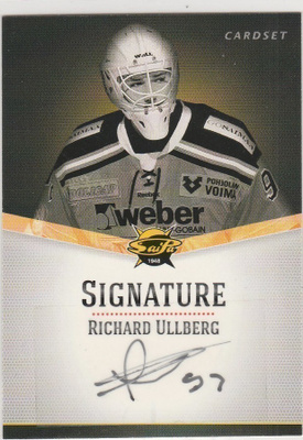2012/13 Cardset Signature Richard Ullberg , Saipa