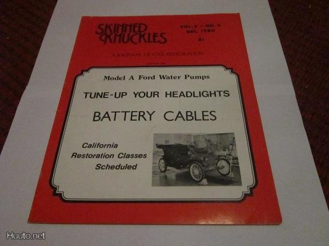 SKINNED KNUCKLES A JOURNAL OF CAR RESTORATION N:o 5. 1980
