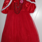 Uusi laadukas Voguen prinsessamekko+viitta,140 cm - pikkukuva 1