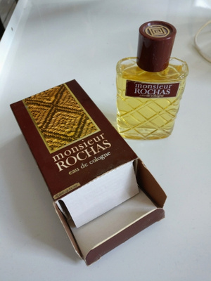 vintage pre barcode Monsieur Rochas Eau de Cologne 60 ml